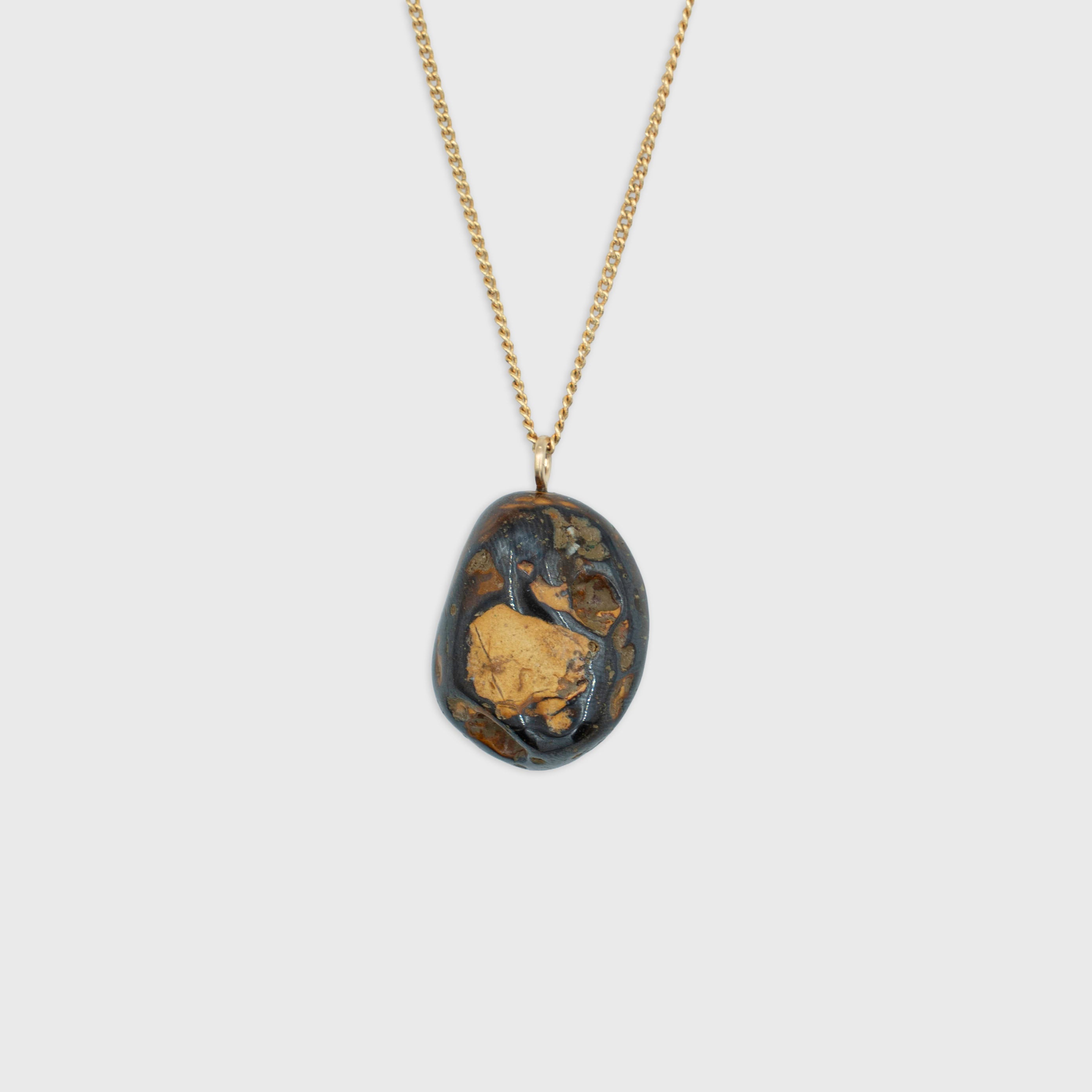 Gebroken Jaspis hanger Gold-Filled