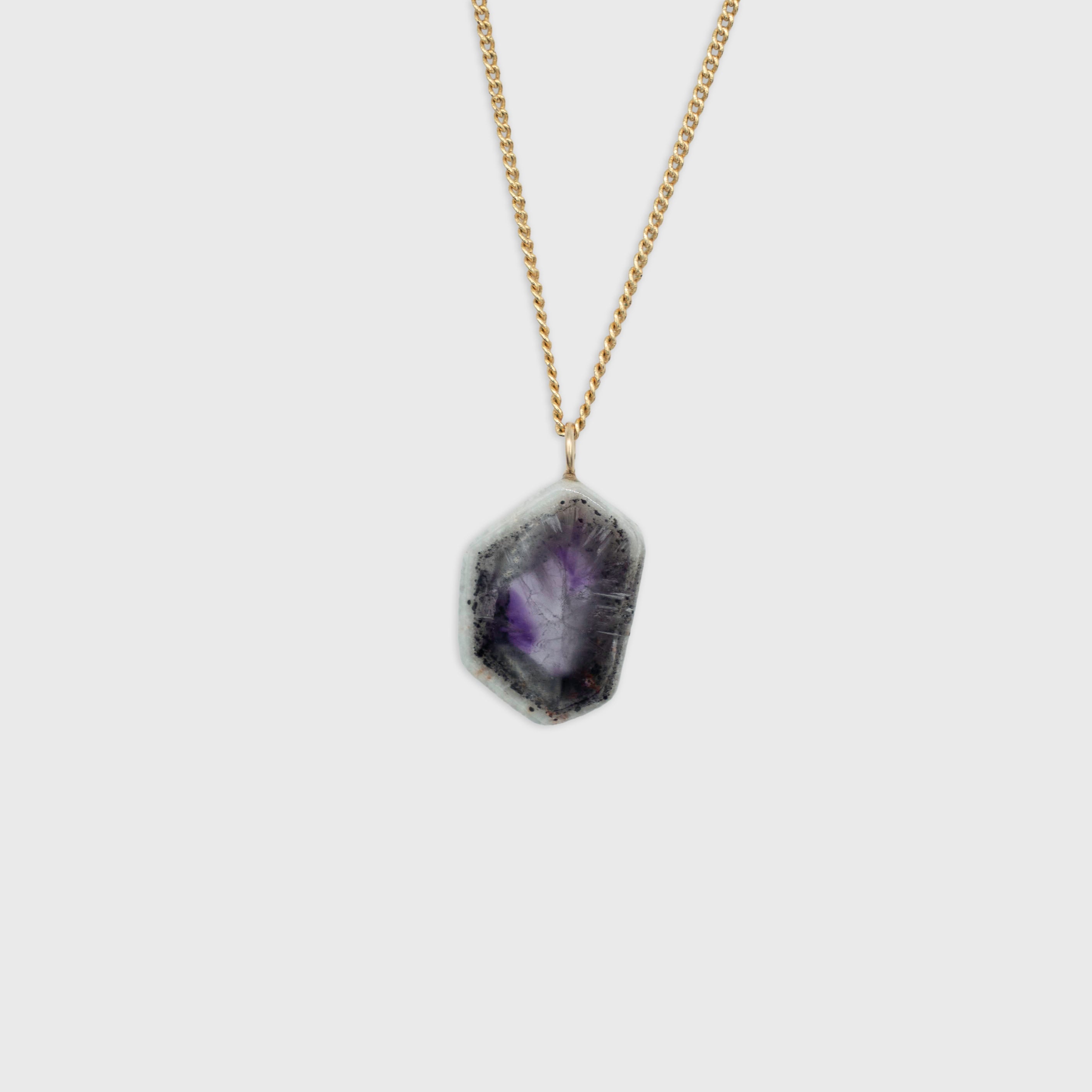 Amethist Ster hanger Gold-Filled