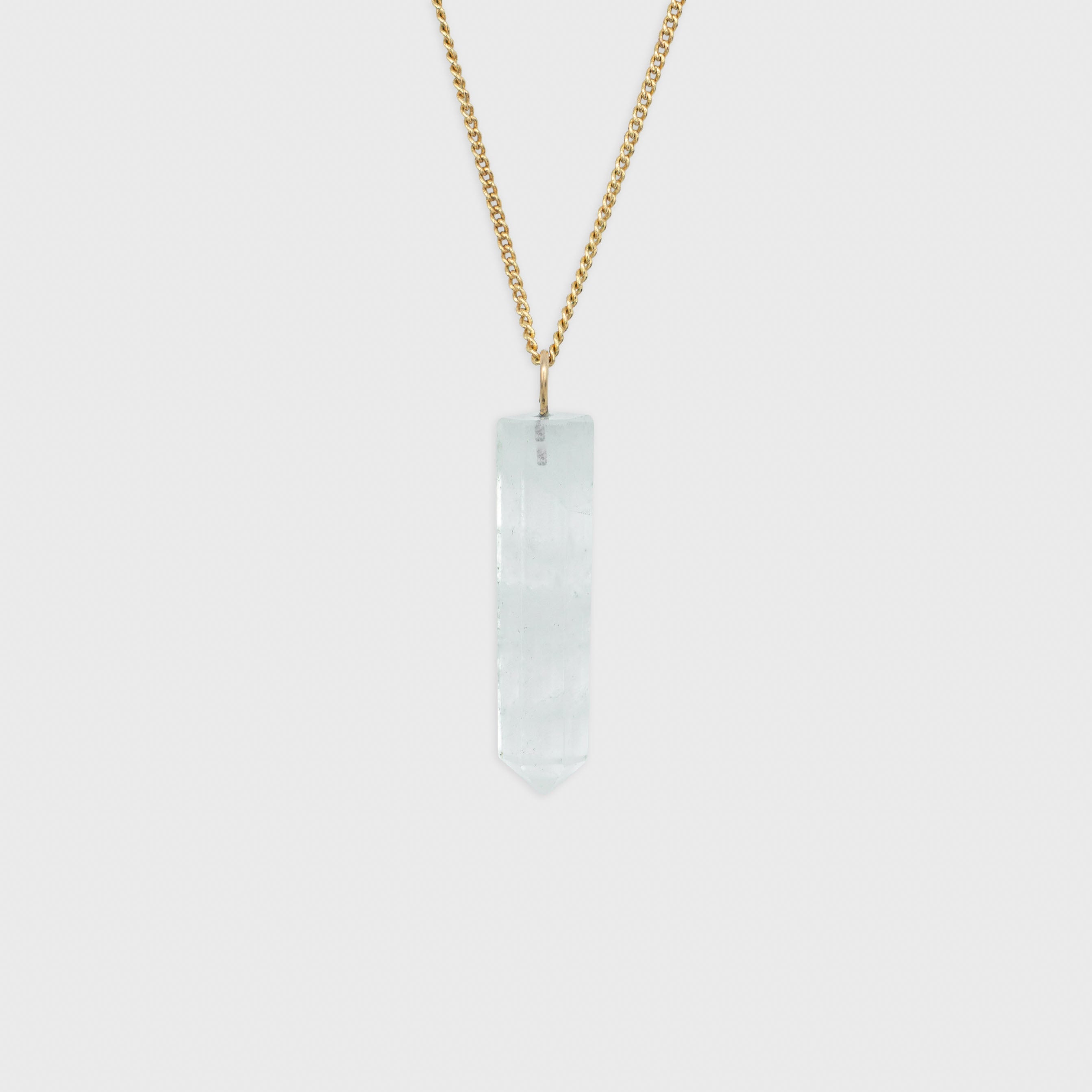 Bergkristal hanger Gold-Filled