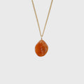 Oranje Calciet hanger Gold-Filled