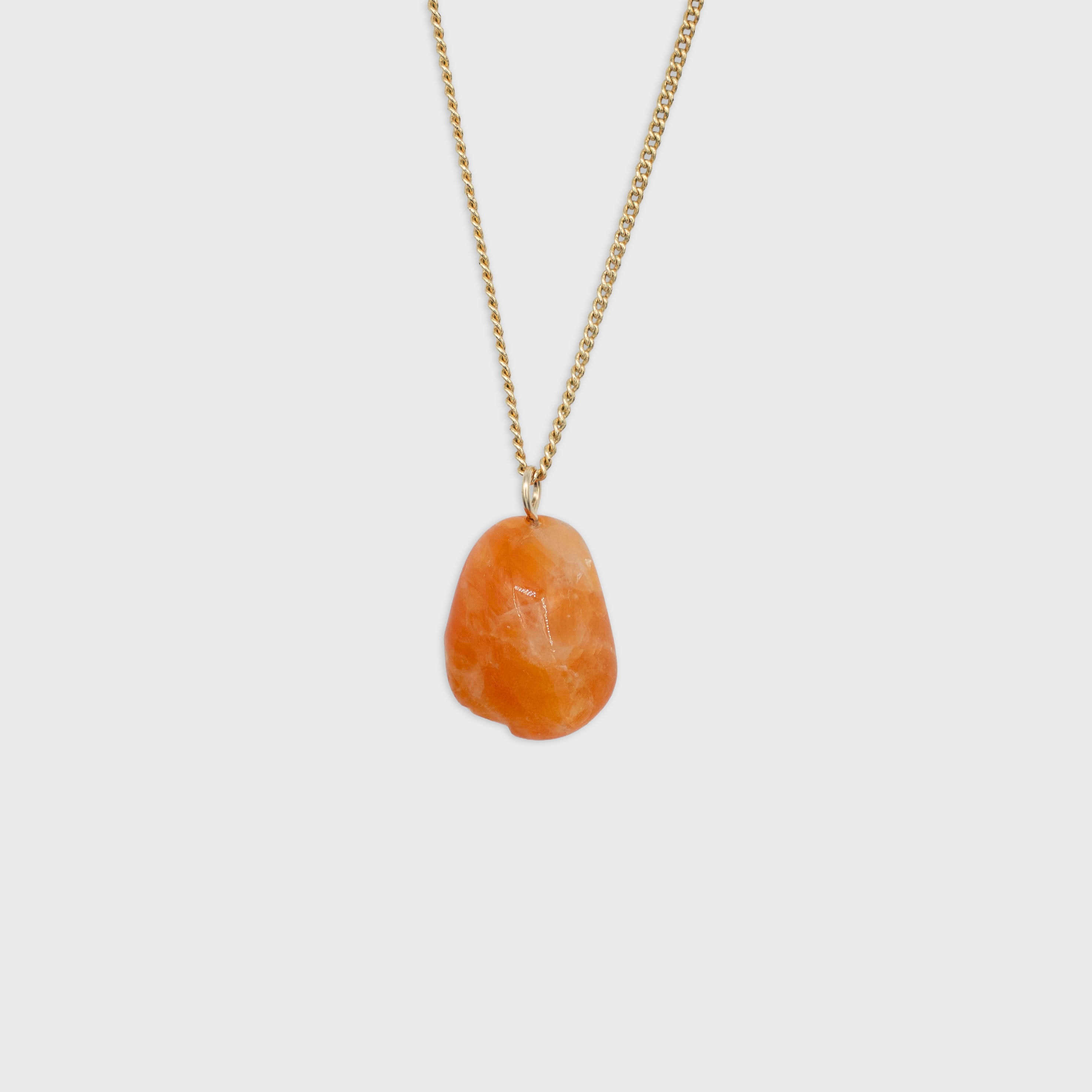 Oranje Calciet hanger Gold-Filled