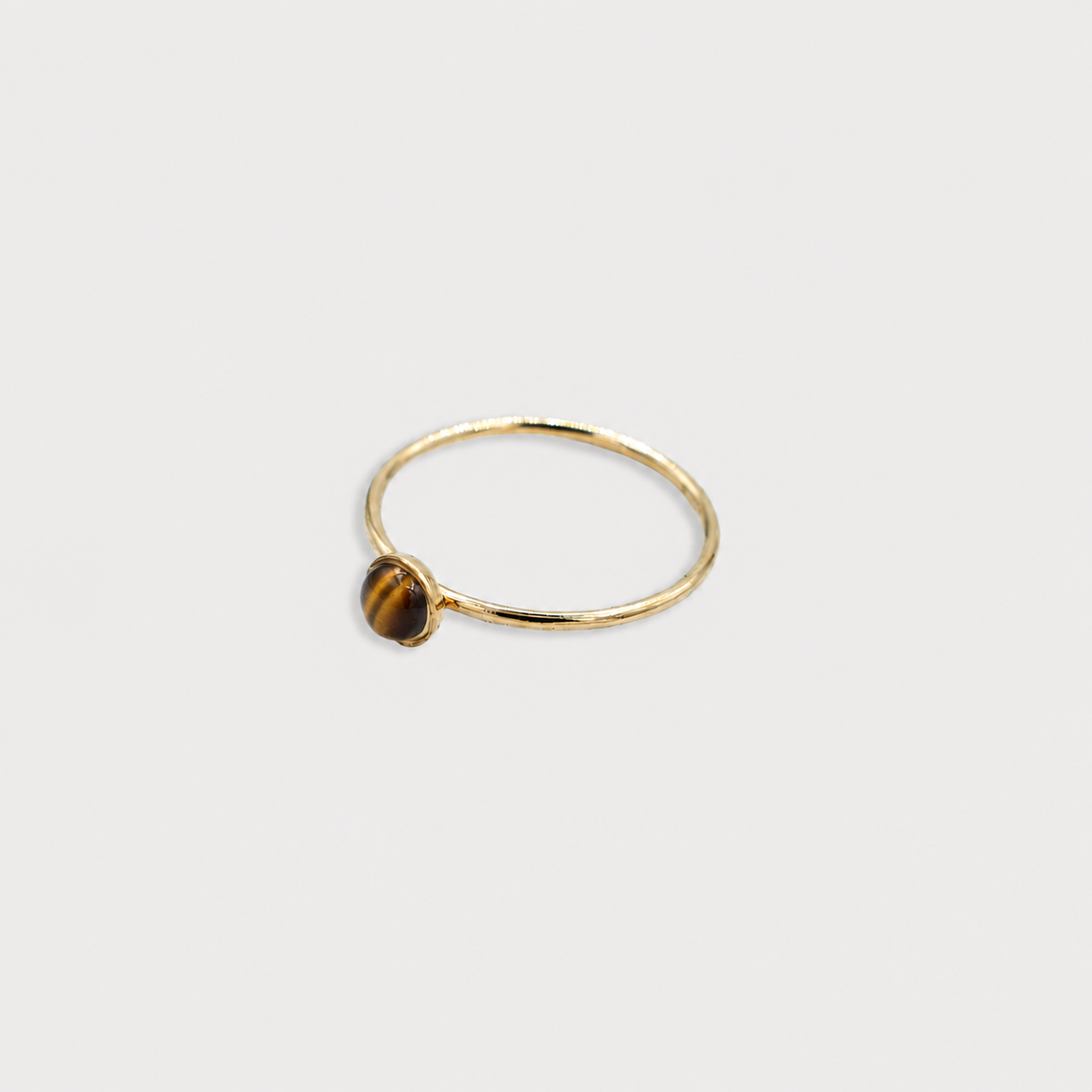 Tijgeroog ring Gold-Filled