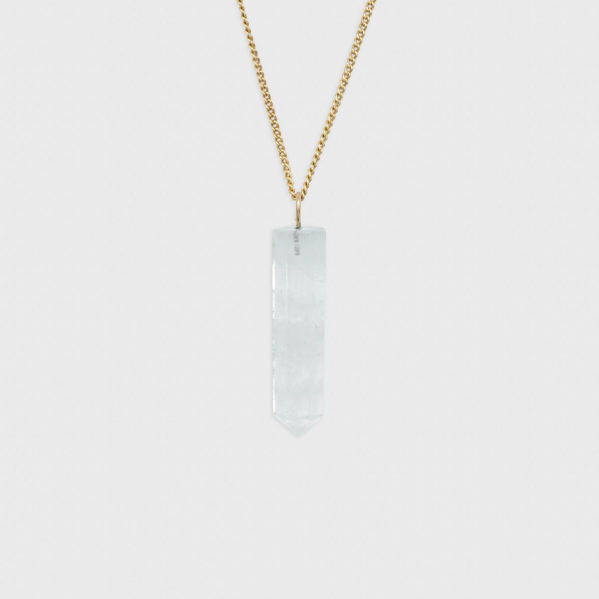 Rock Crystal pendant Gold-Filled