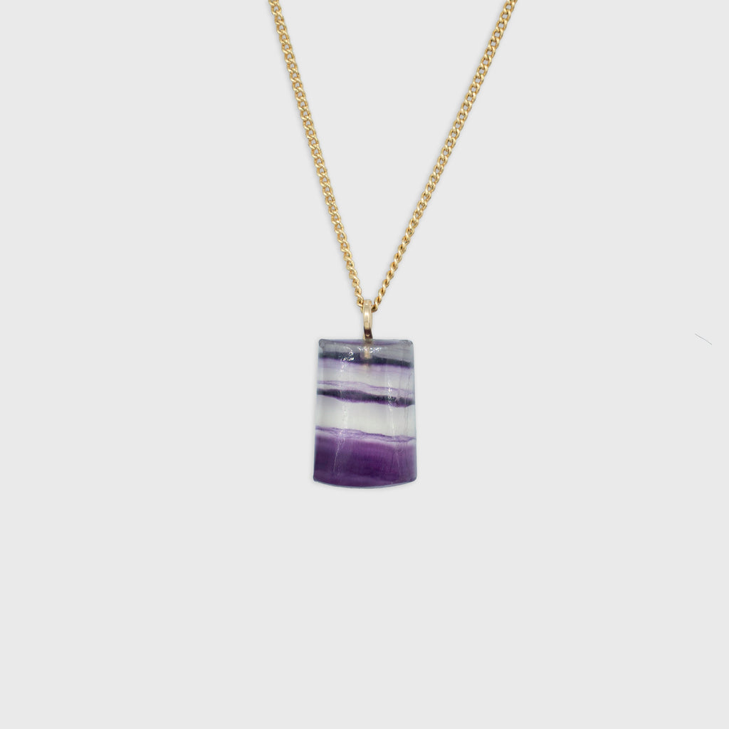 Fluorite pendant Gold-Filled