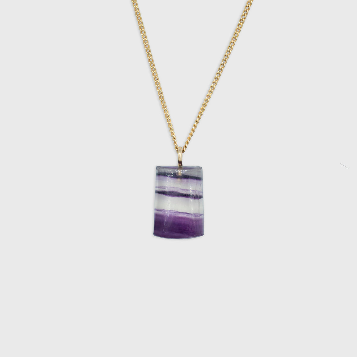 Fluorite pendant Gold-Filled