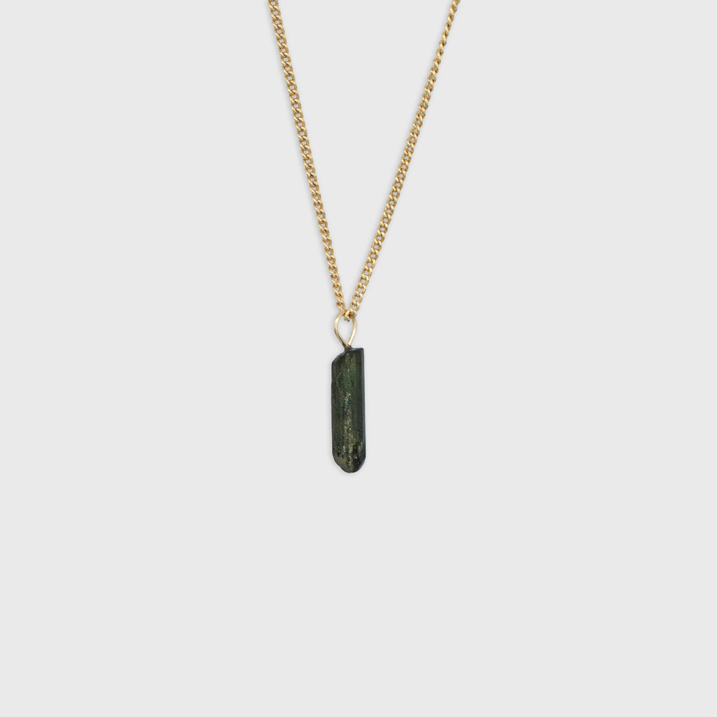Groene Toermalijn hanger Gold-Filled