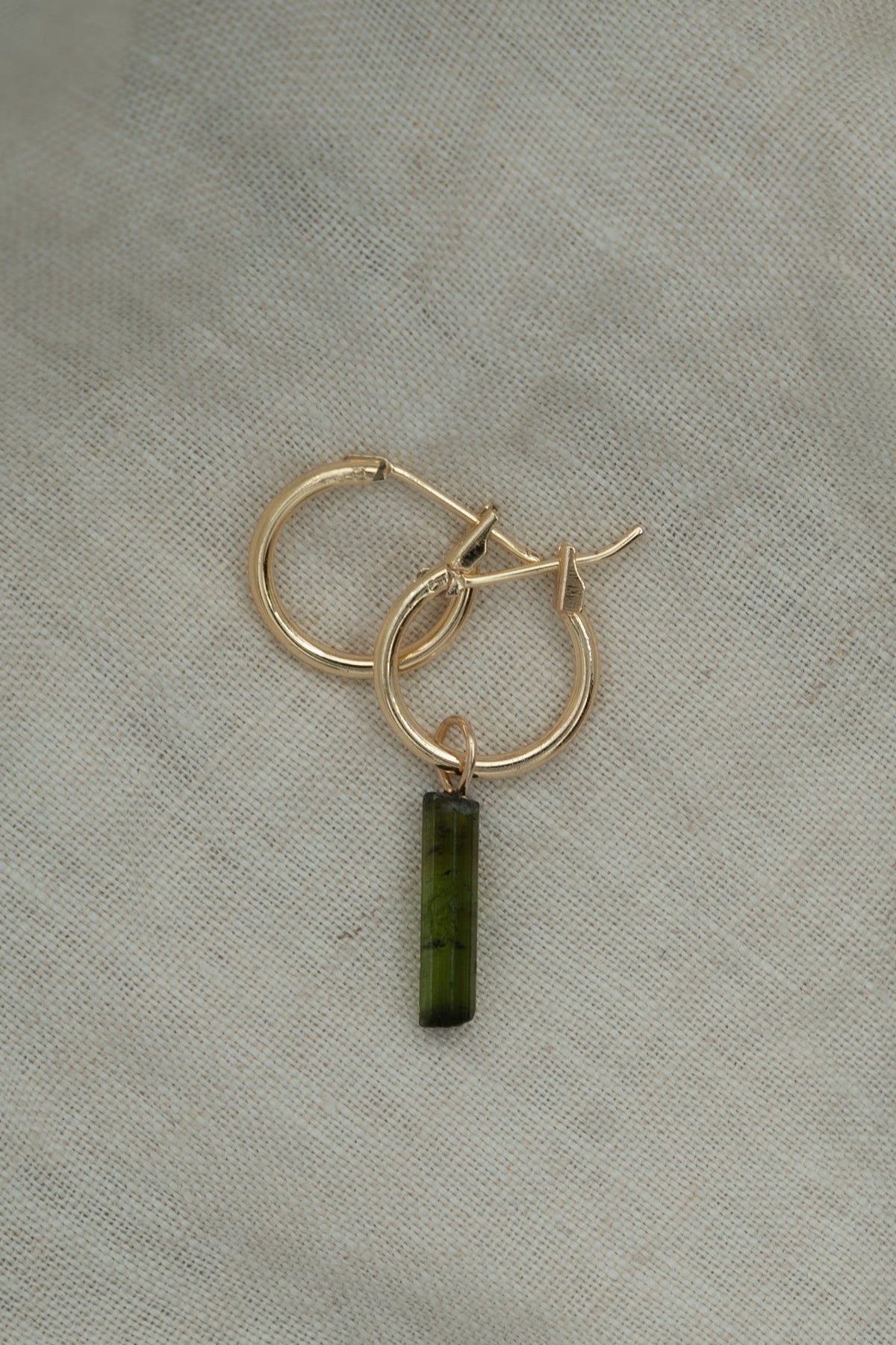 Groene Toermalijn hanger Gold-Filled