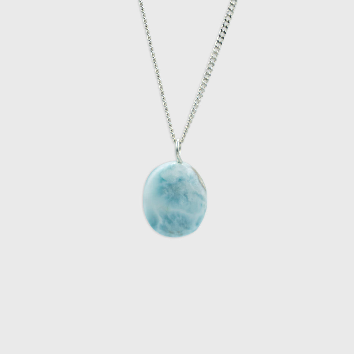 Larimar hanger Sterling Zilver