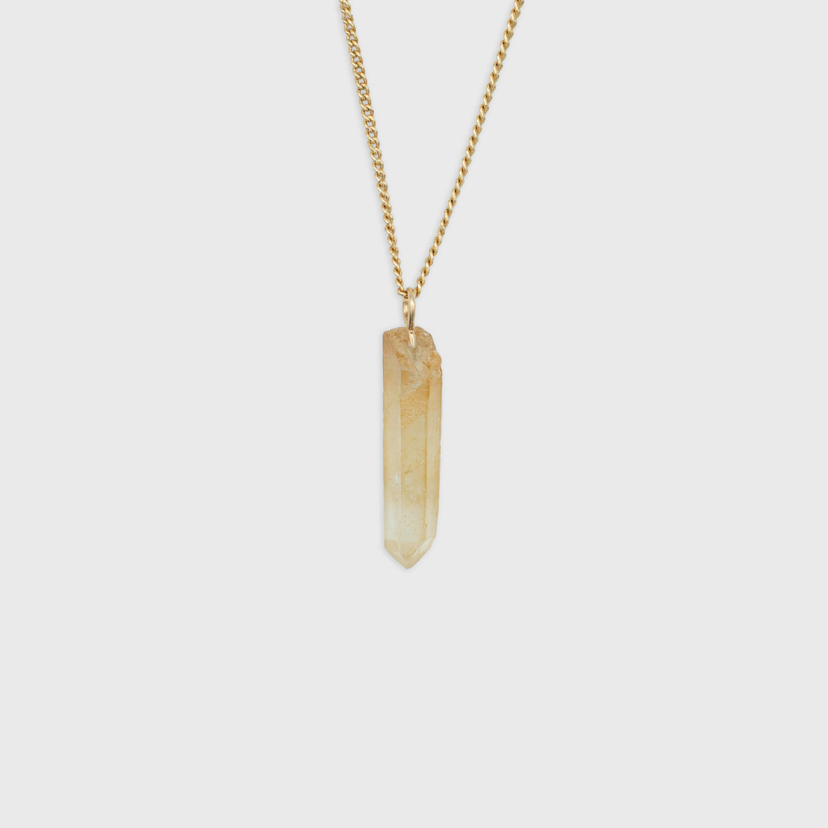 Lemurian Quartz pendant Gold-Filled