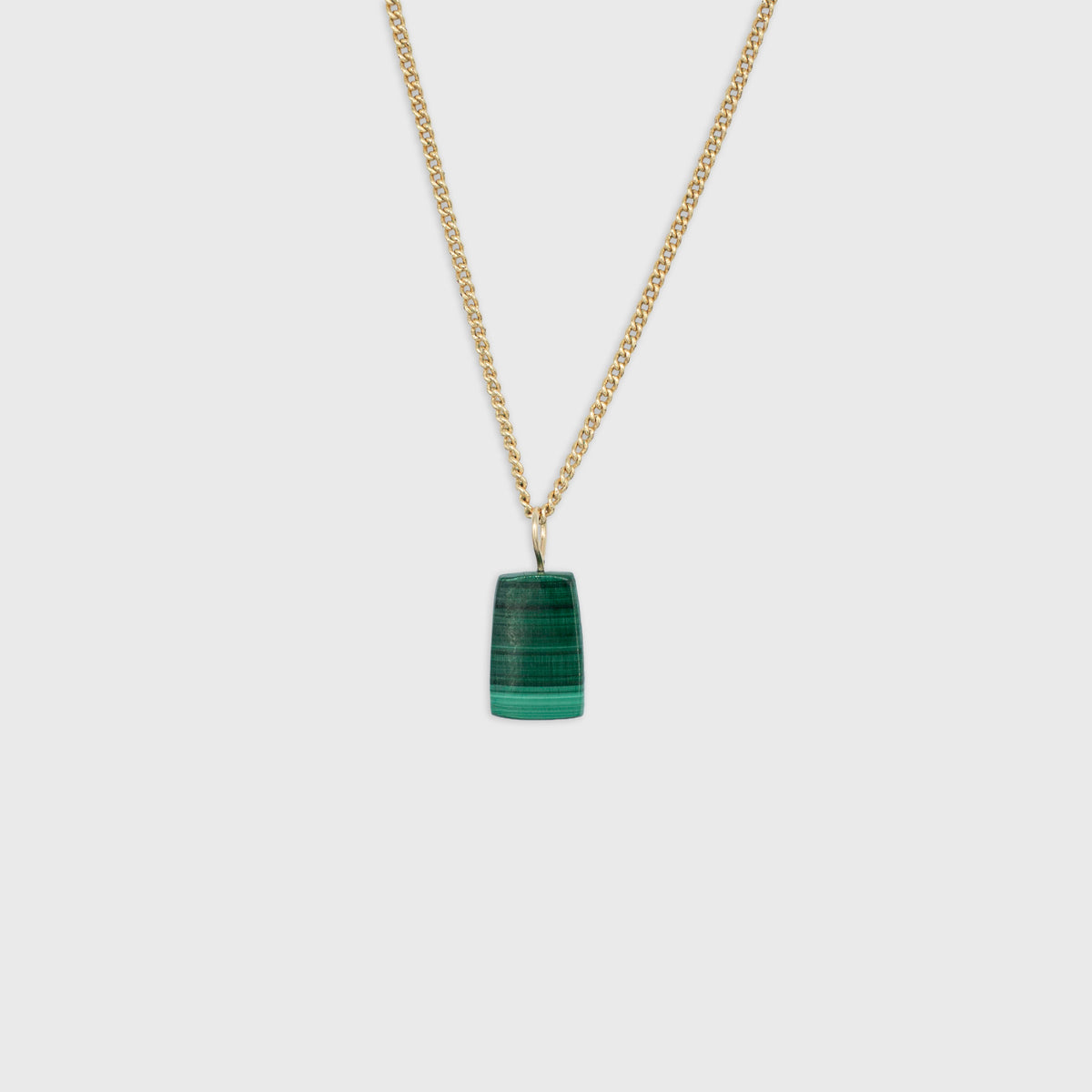Malachite pendant Gold-Filled