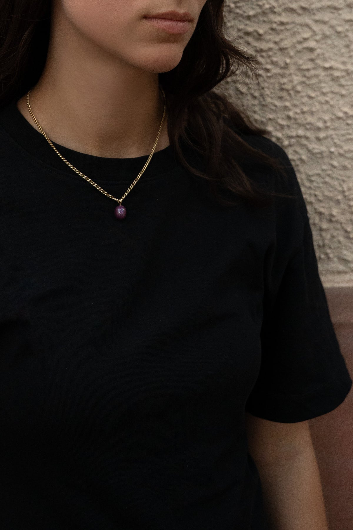 Ruby pendant Gold-Filled