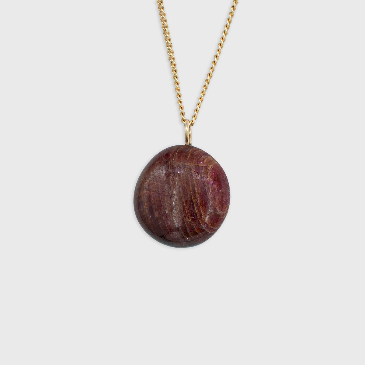 Robijn hanger Gold-Filled