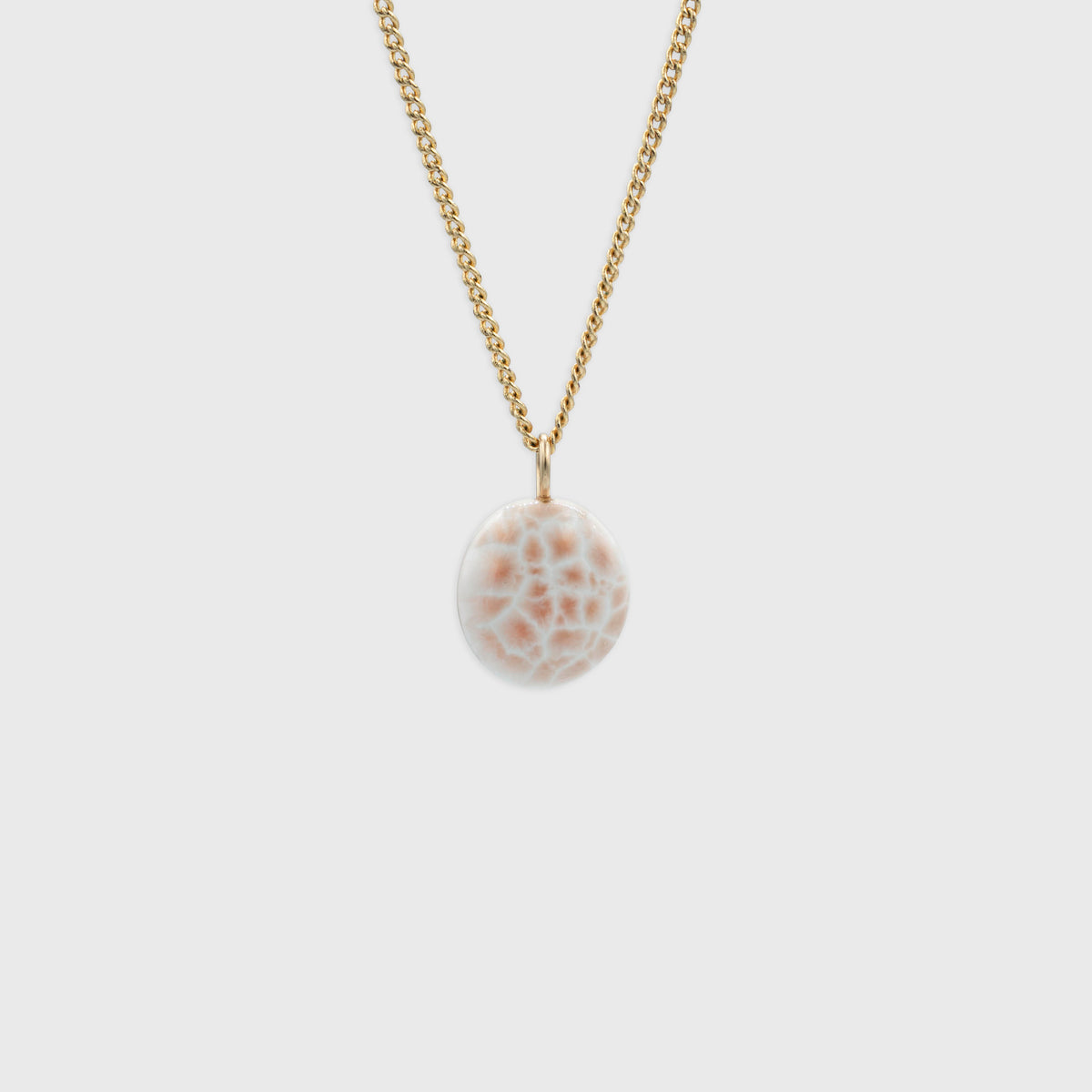 Roze Natroliet hanger Gold-Filled