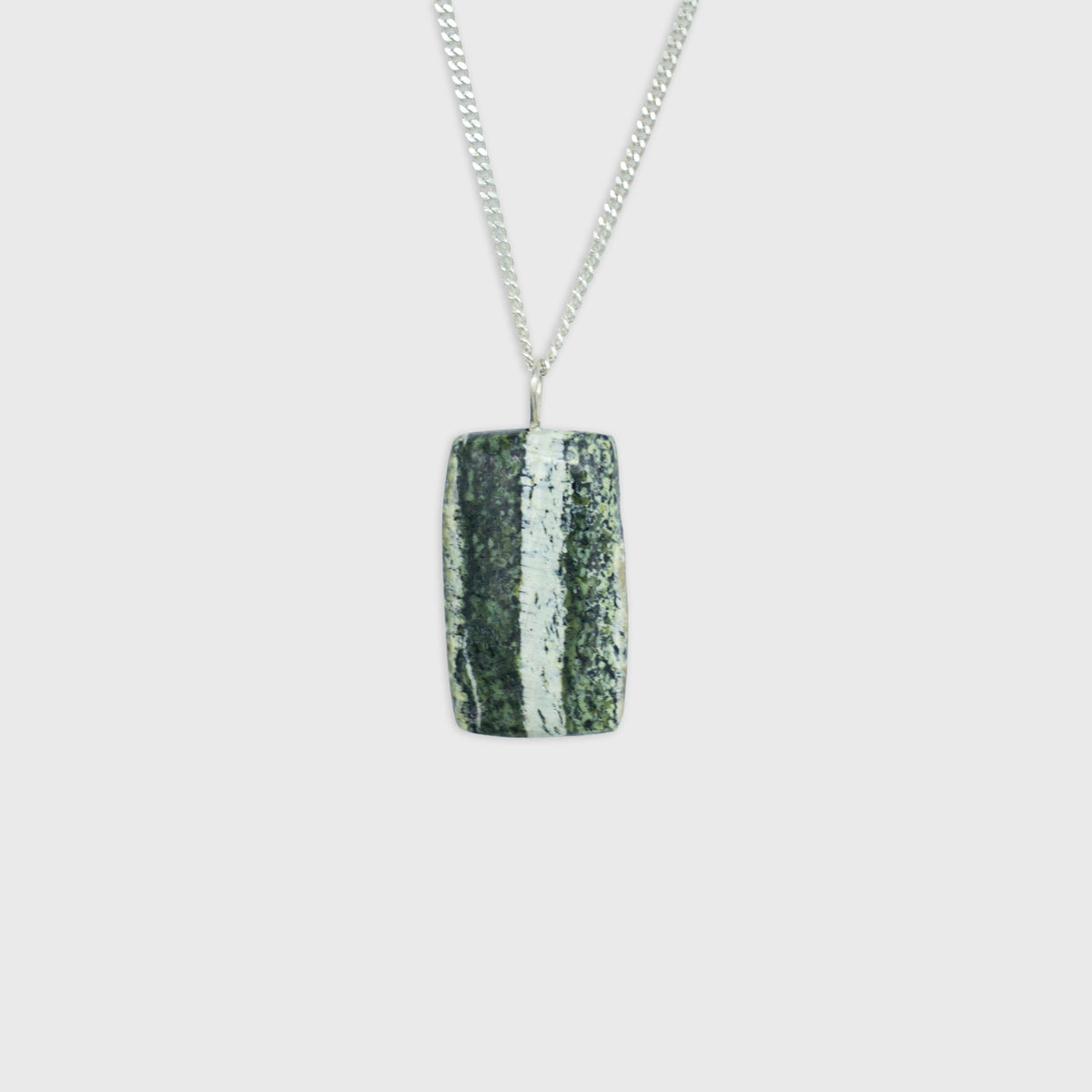 Serpentijn hanger Sterling Zilver