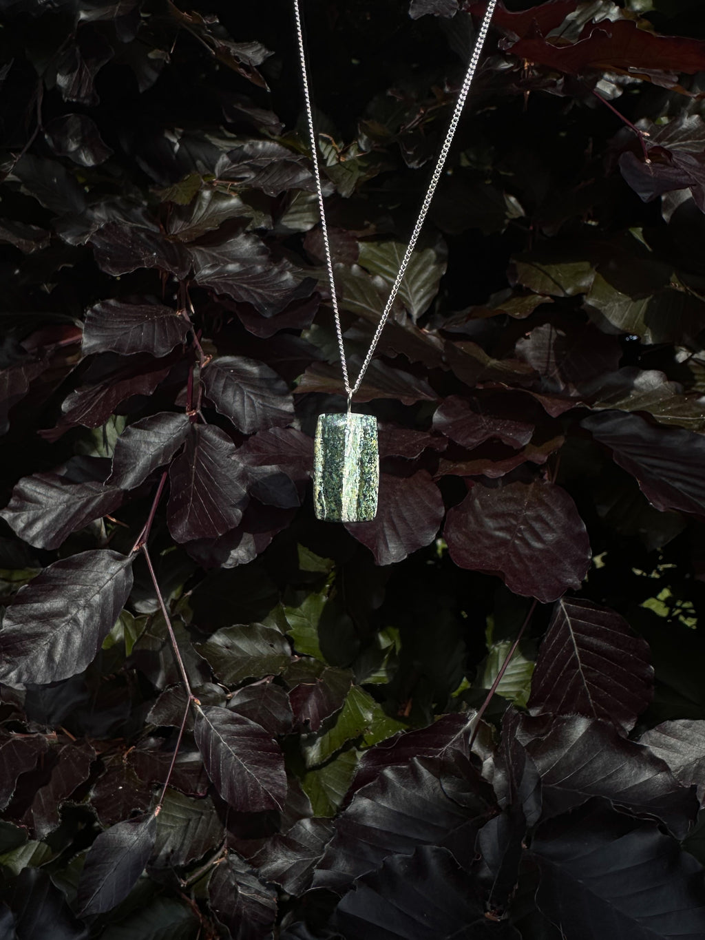 Serpentijn hanger Sterling Zilver