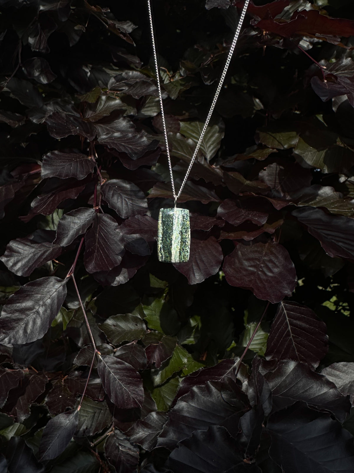 Serpentijn hanger Sterling Zilver
