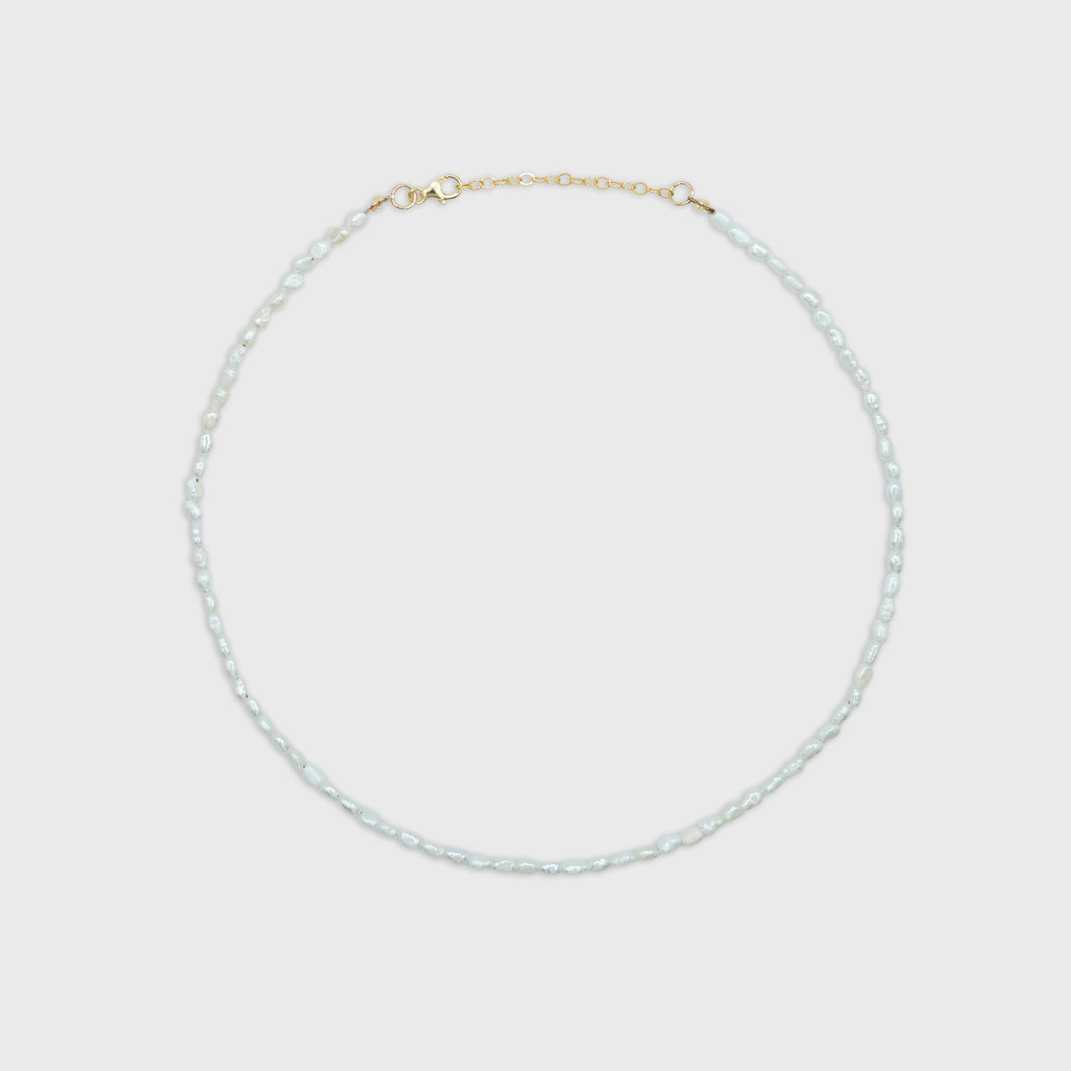 Zoetwaterparel kralenketting Gold-Filled