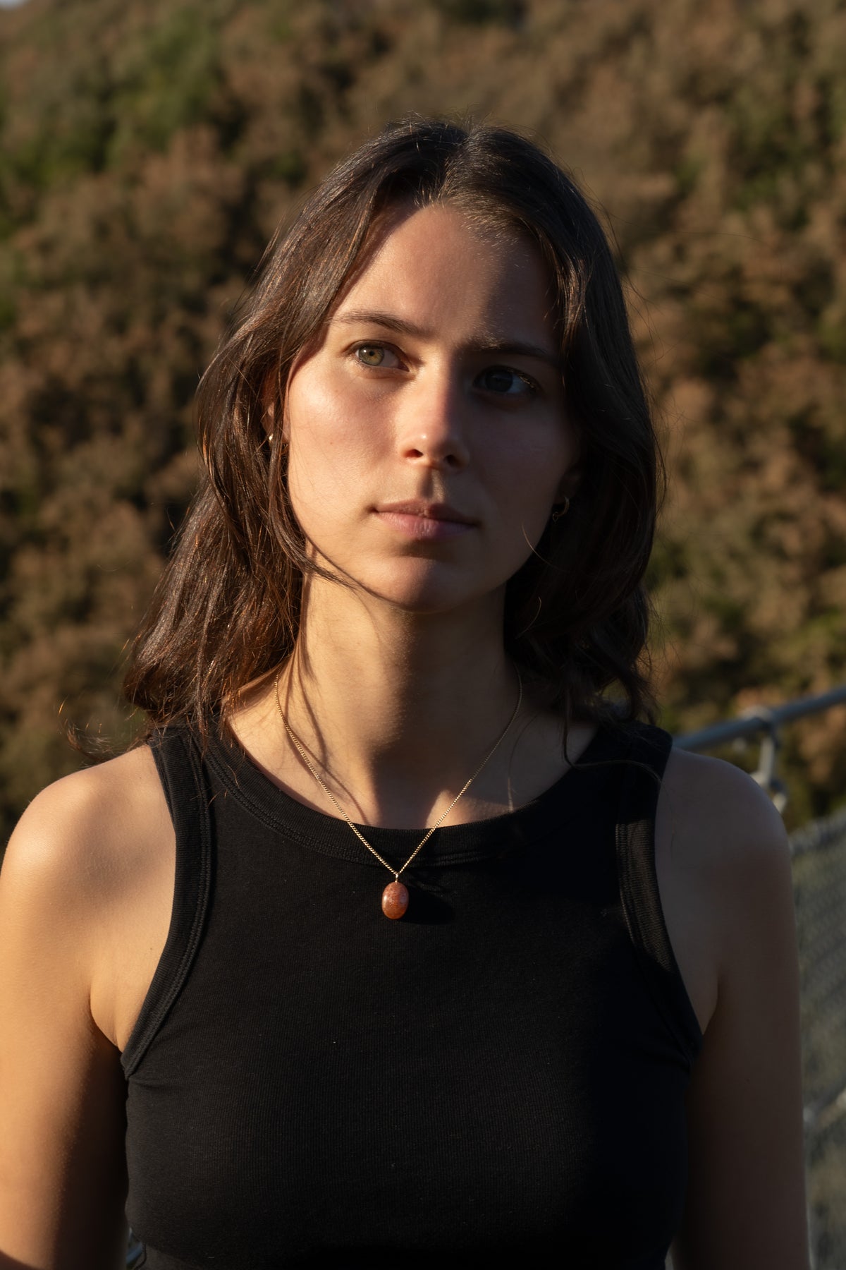 Sunstone pendant Gold-Filled
