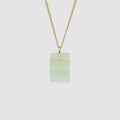 Groene Calciet hanger Gold-Filled