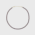 Granaat kralenketting Gold-Filled