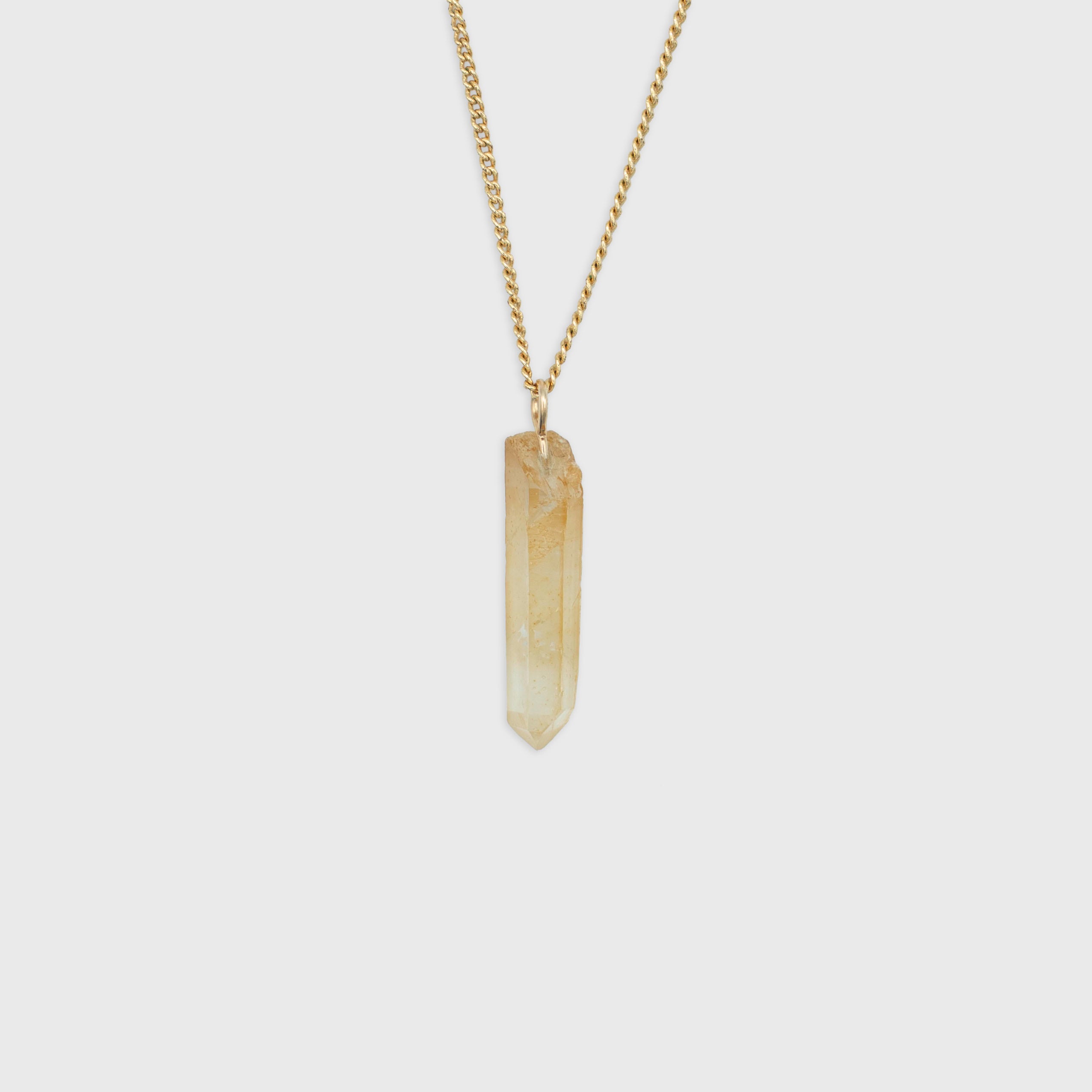Lemurian Kwarts hanger Gold-Filled
