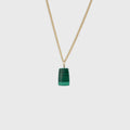 Malachiet hanger Gold-Filled
