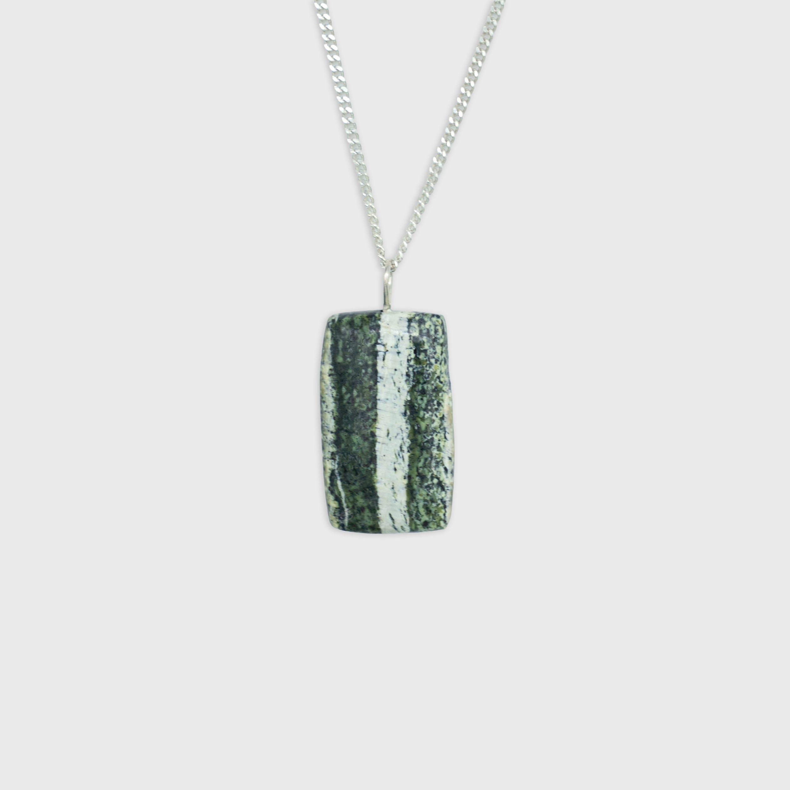 Serpentijn hanger Sterling Zilver