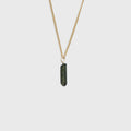 Groene Toermalijn hanger Gold-Filled