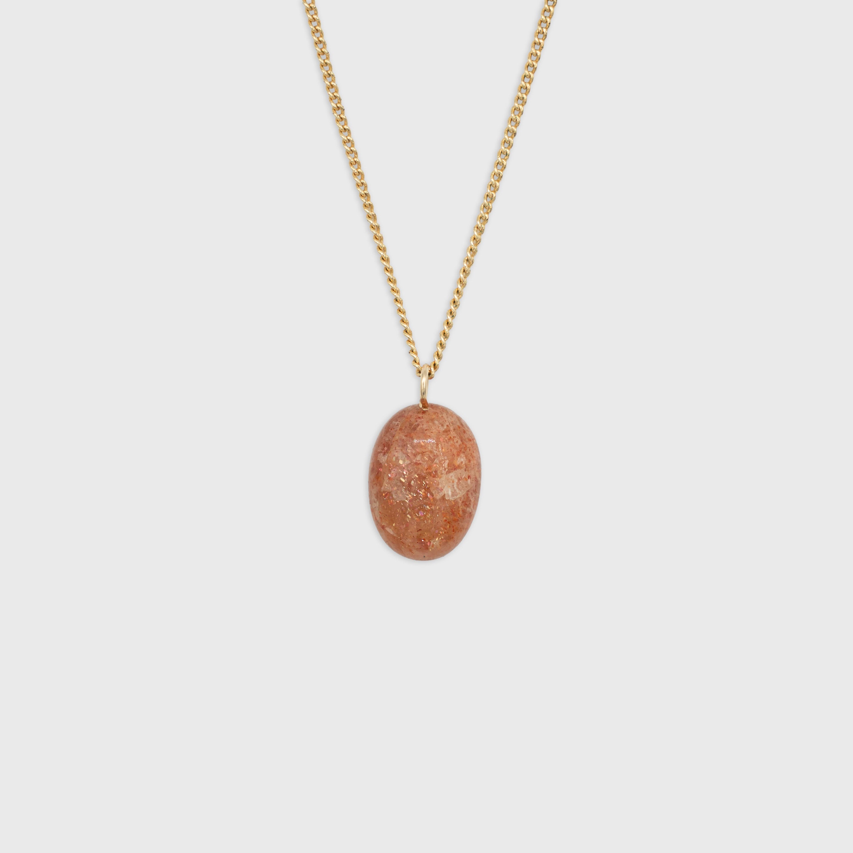 Zonnesteen hanger Gold-Filled