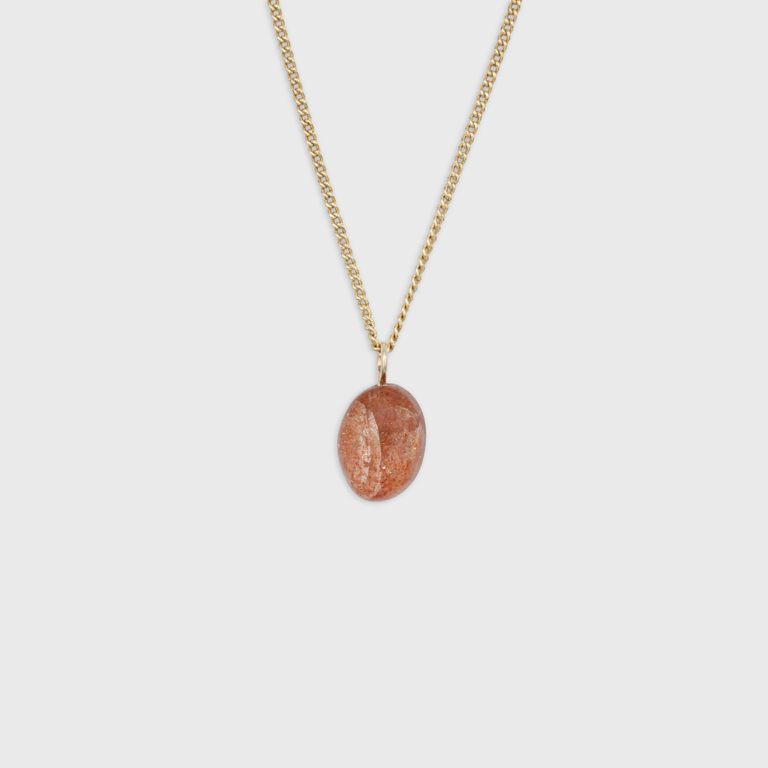 Zonnesteen hanger Gold-Filled