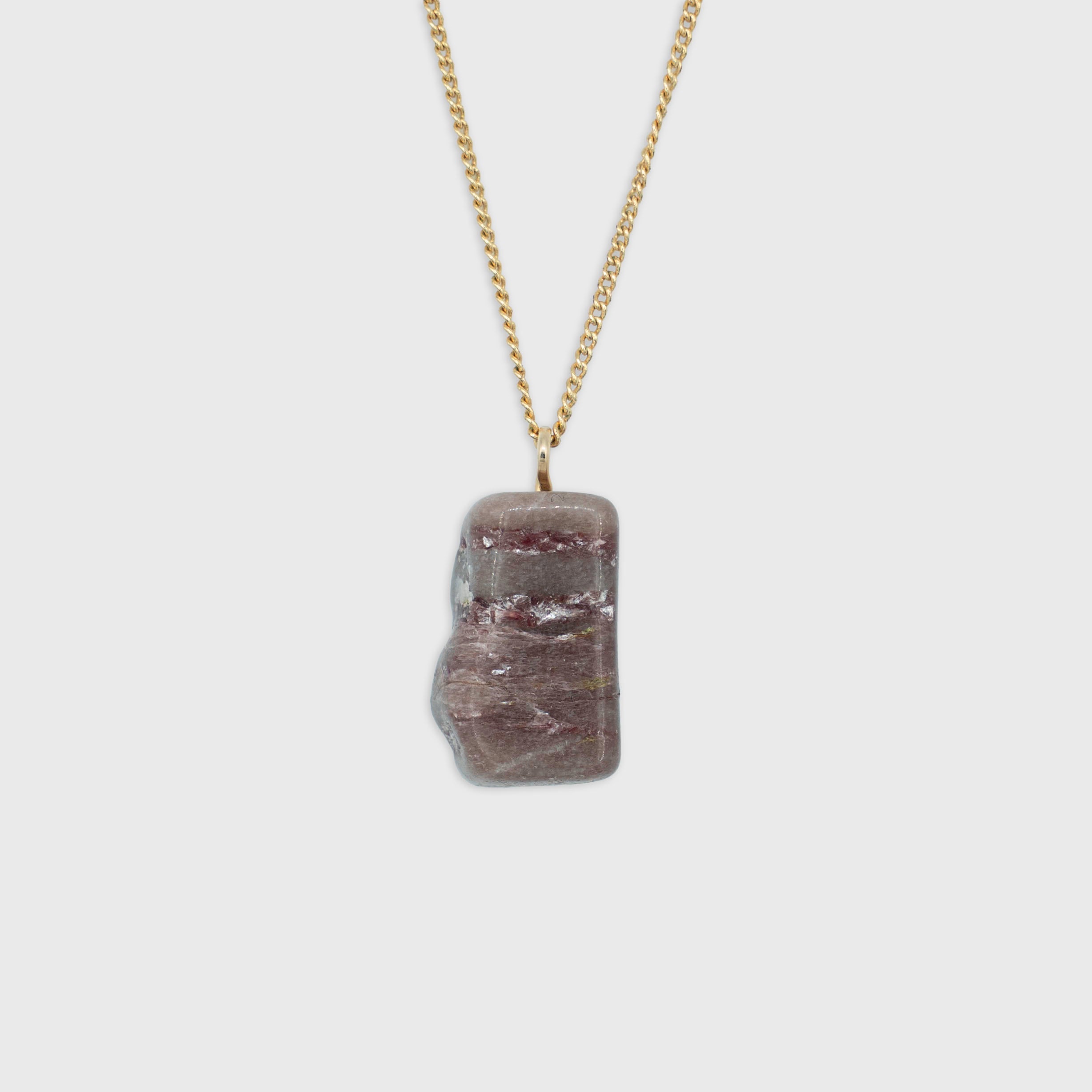 Lepidoliet hanger Gold-Filled